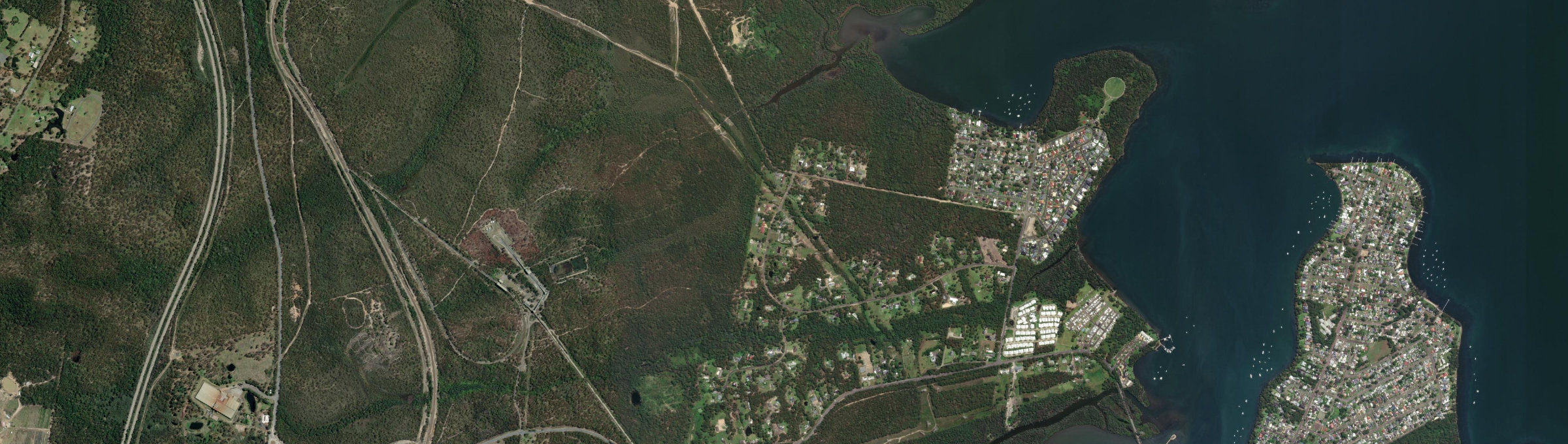 Aerial view of Wyee Point, NSW