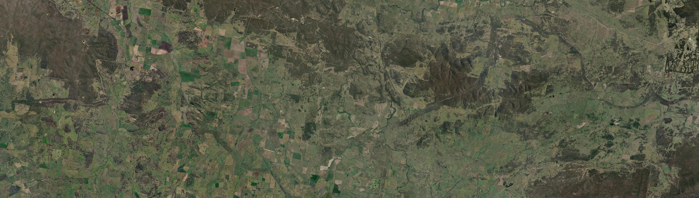 Aerial view of Yarrowford, NSW