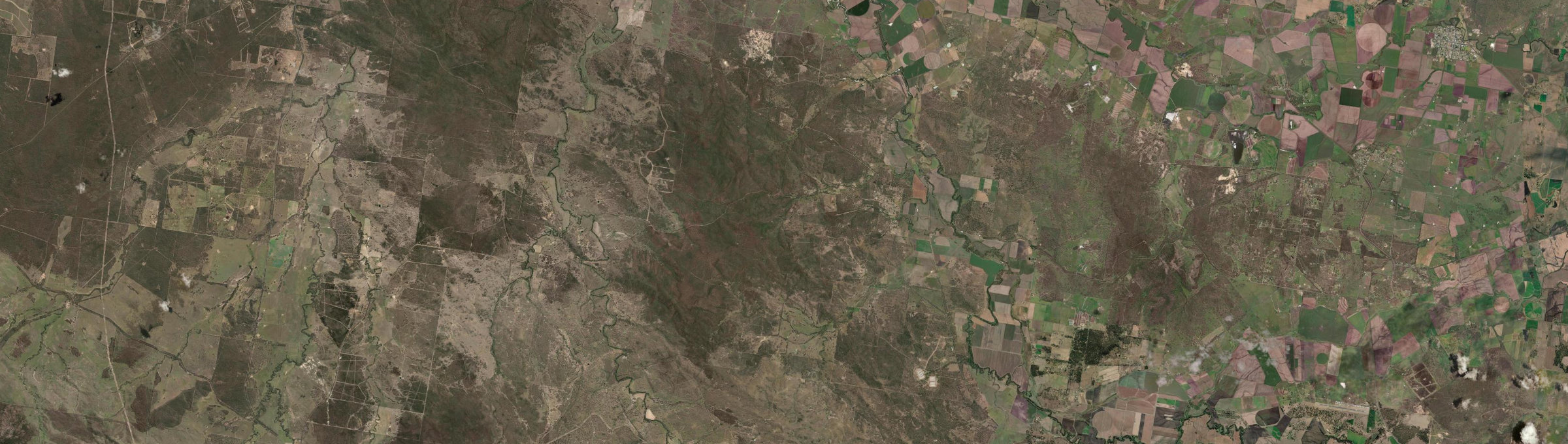 Aerial view of Pratten, QLD