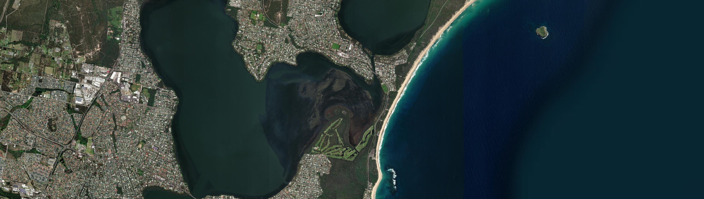 Aerial view of Budgewoi, NSW