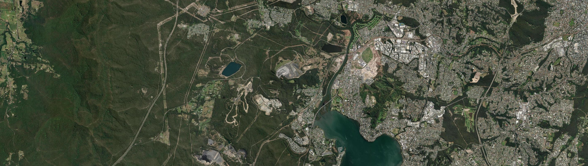 Aerial view of Teralba, NSW