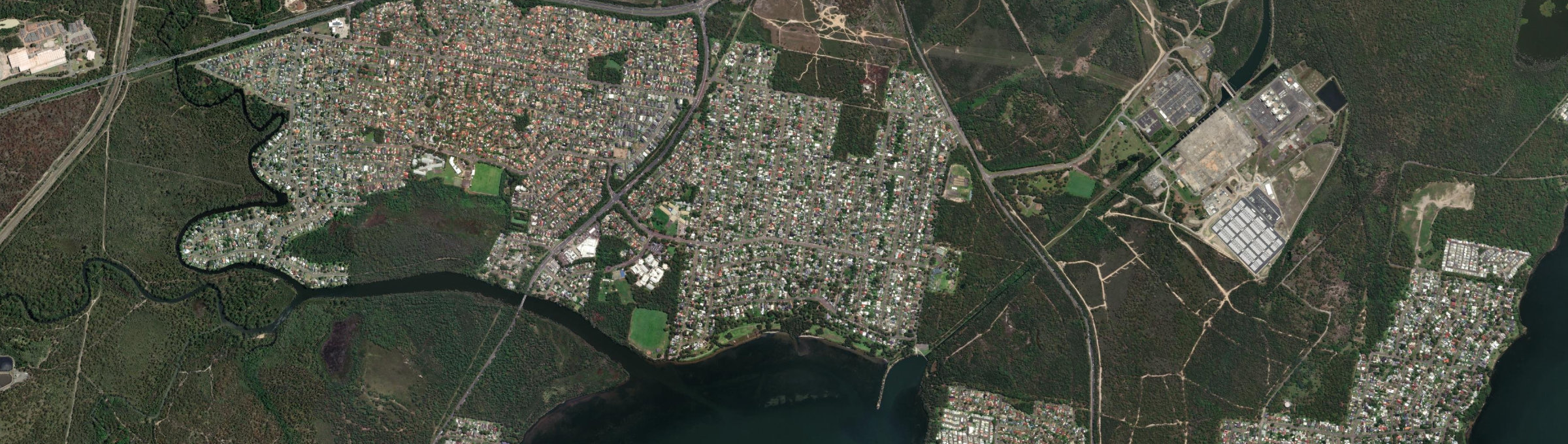 Aerial view of San Remo (NSW), NSW