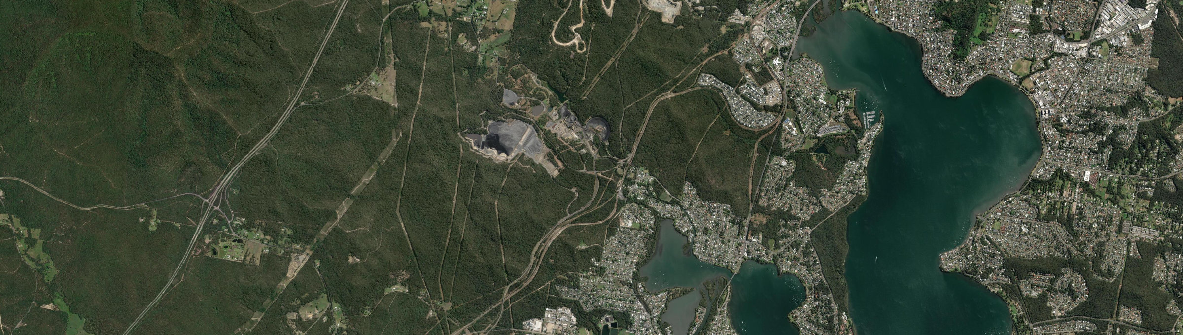 Aerial view of Fassifern (NSW), NSW