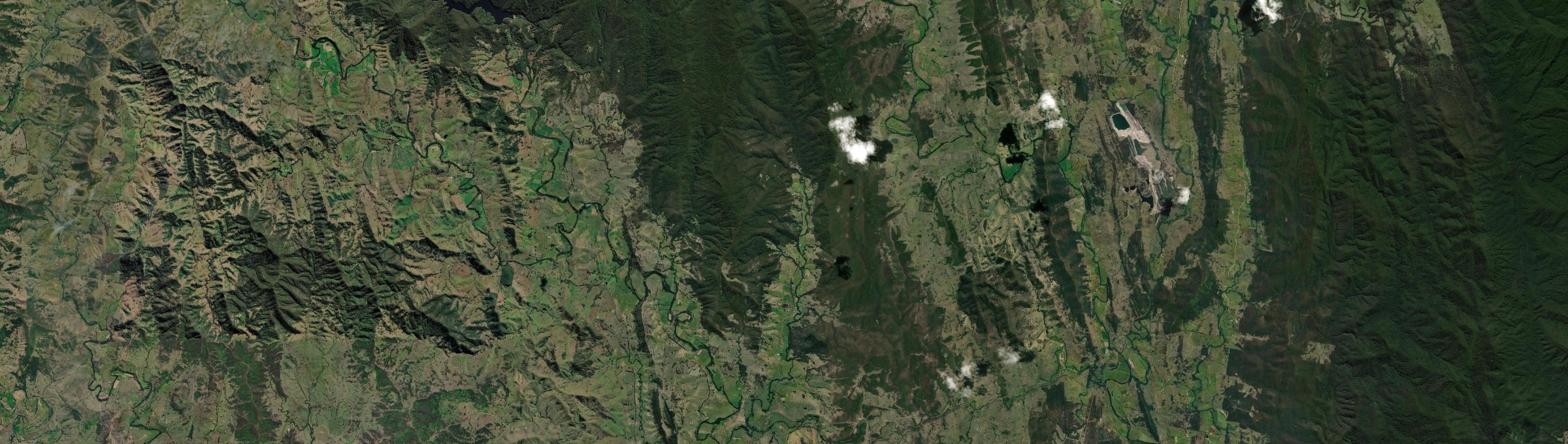 Aerial view of Main Creek, NSW