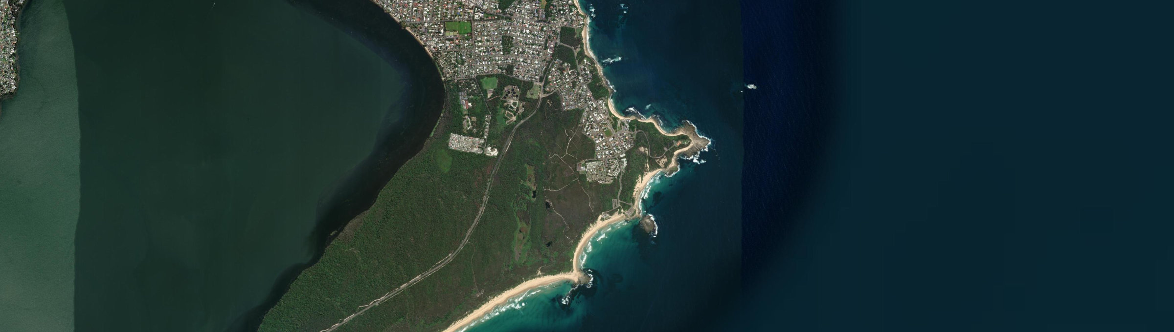 Aerial view of Norah Head, NSW