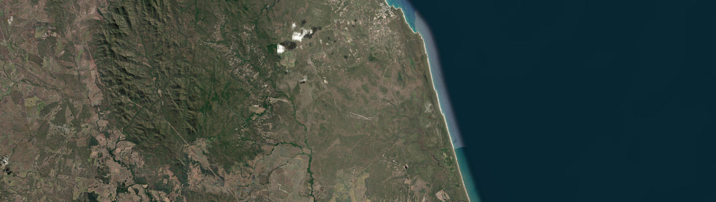 Aerial view of Round Hill (Qld), QLD