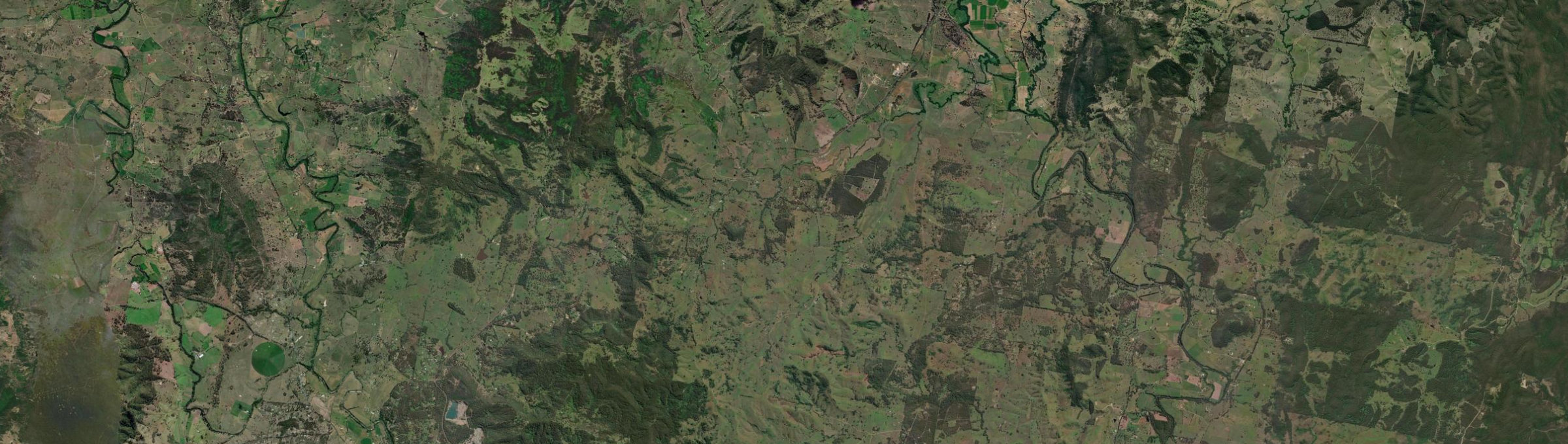 Aerial view of Wallarobba, NSW