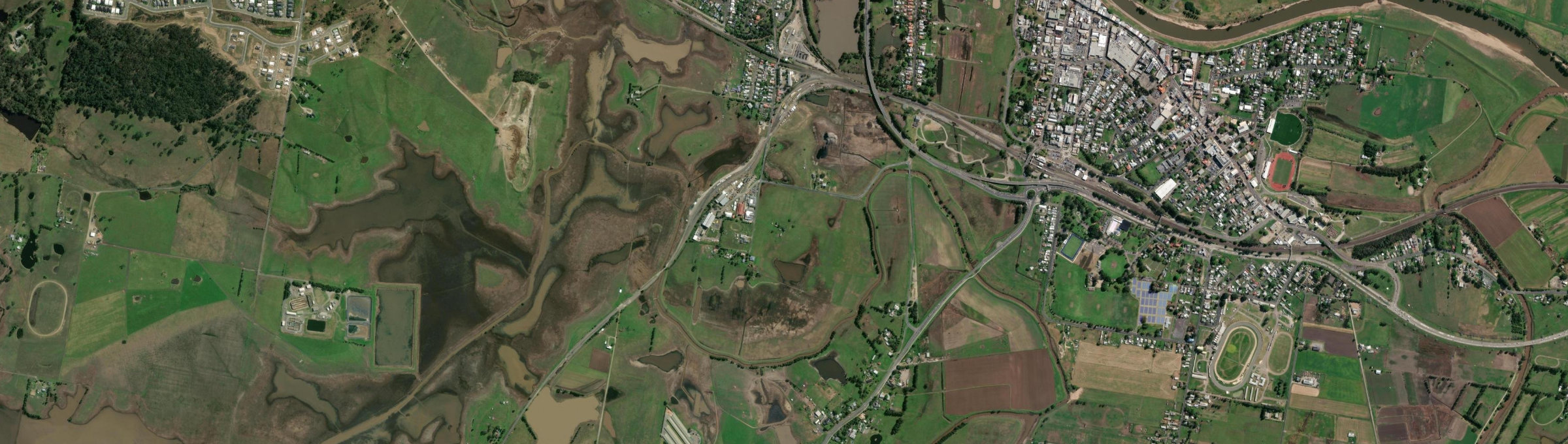 Aerial view of Mount Dee, NSW