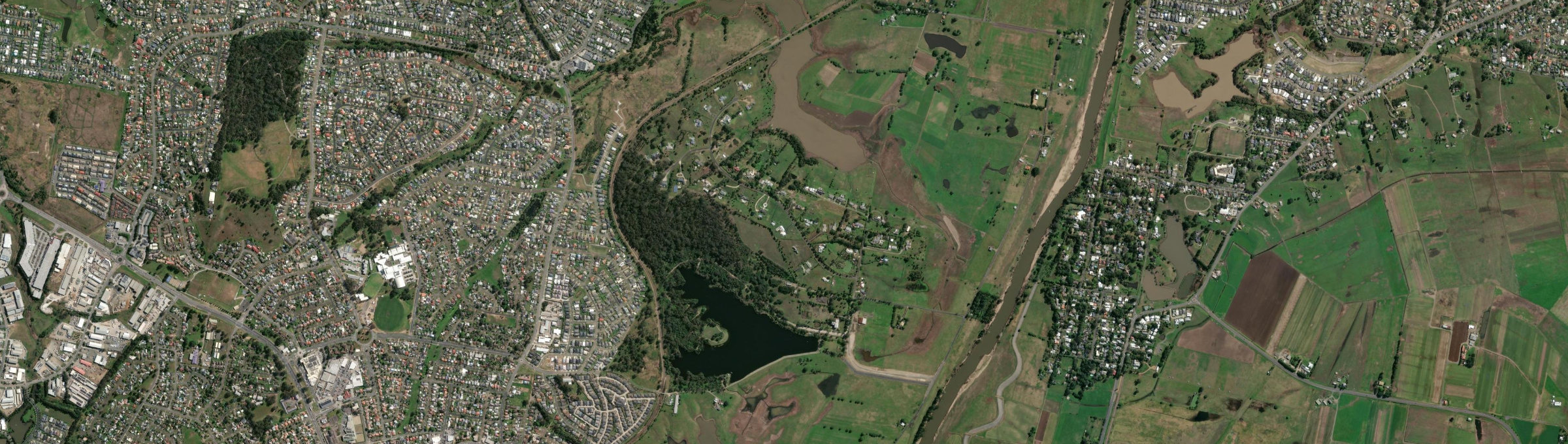 Aerial view of Oakhampton Heights, NSW