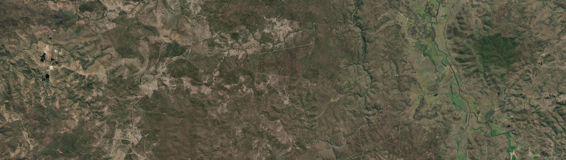 Aerial view of Wahoon, QLD