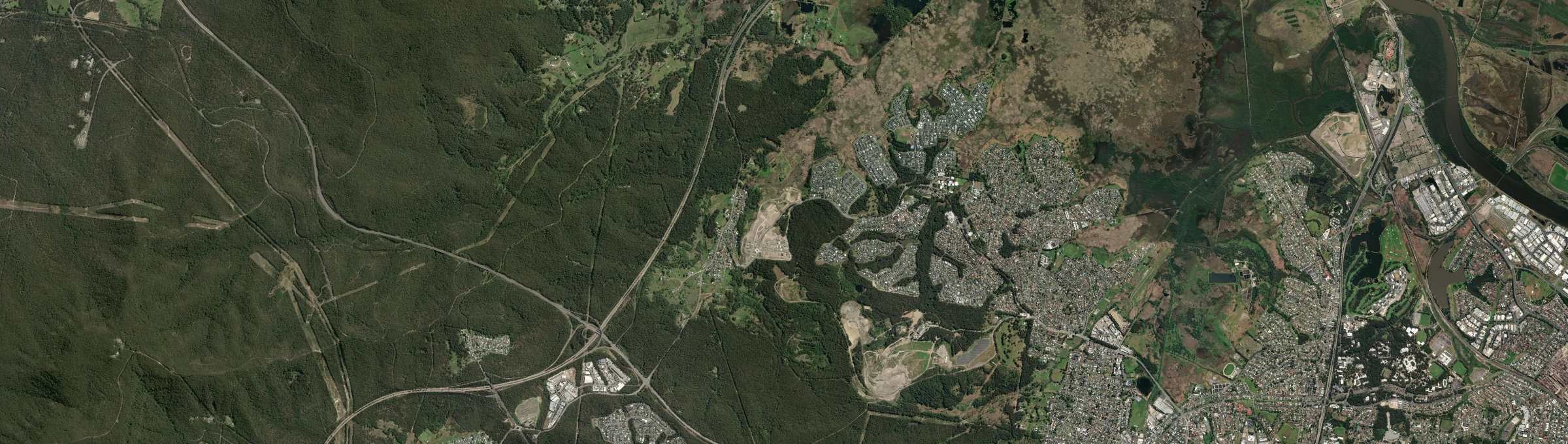 Aerial view of Minmi, NSW