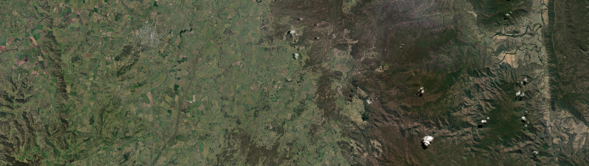 Aerial view of Red Range, NSW