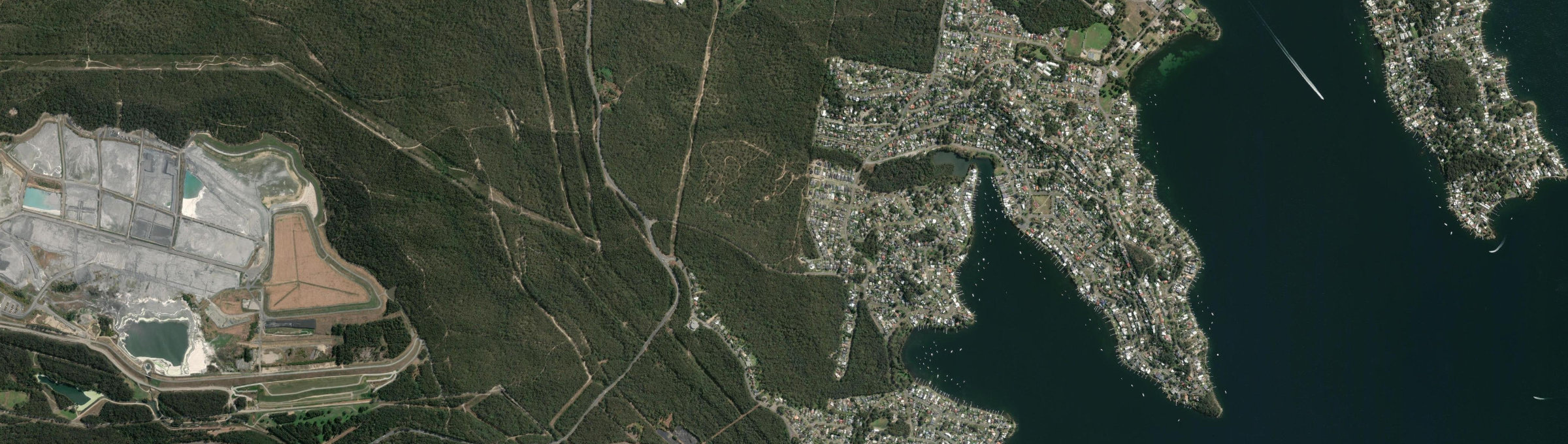 Aerial view of Buttaba, NSW