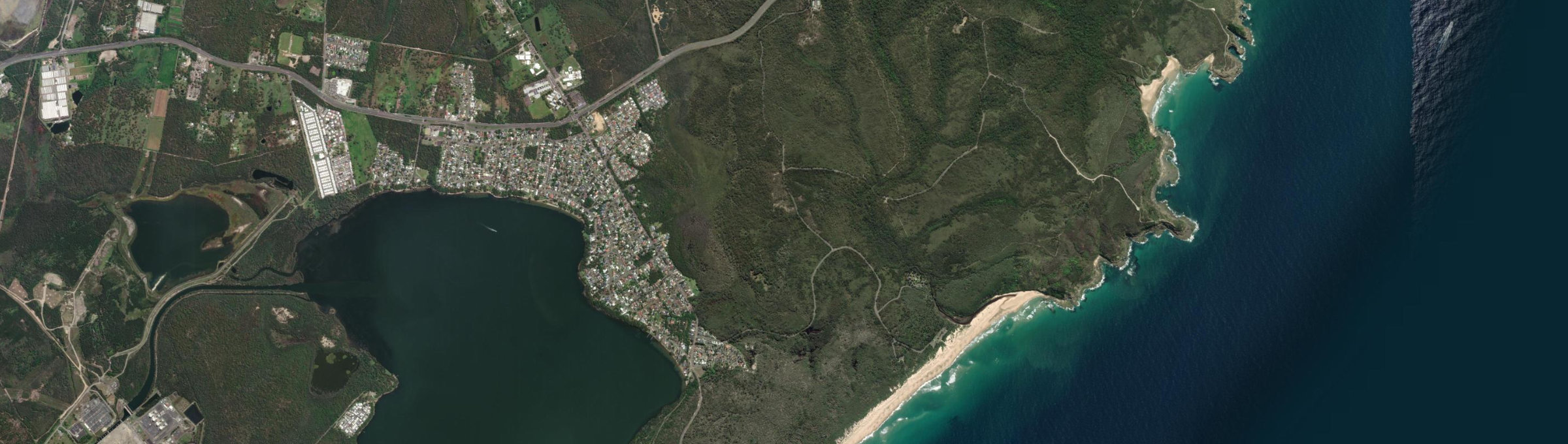 Aerial view of Freemans, NSW
