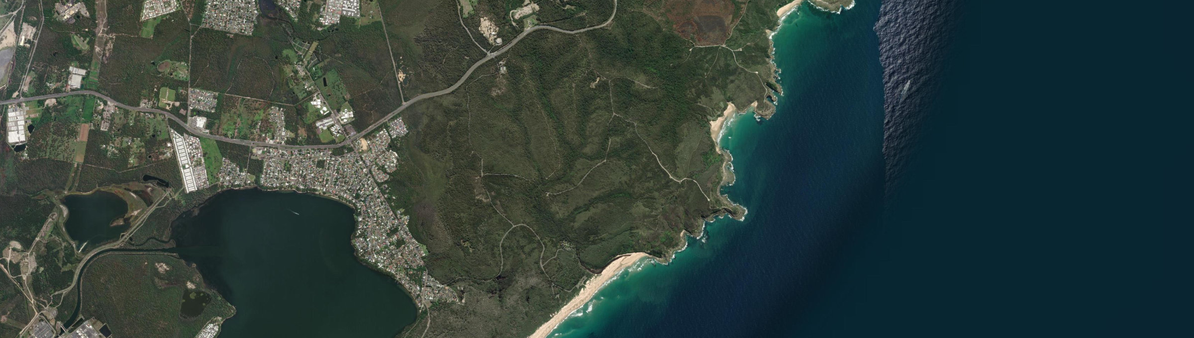 Aerial view of Wybung, NSW