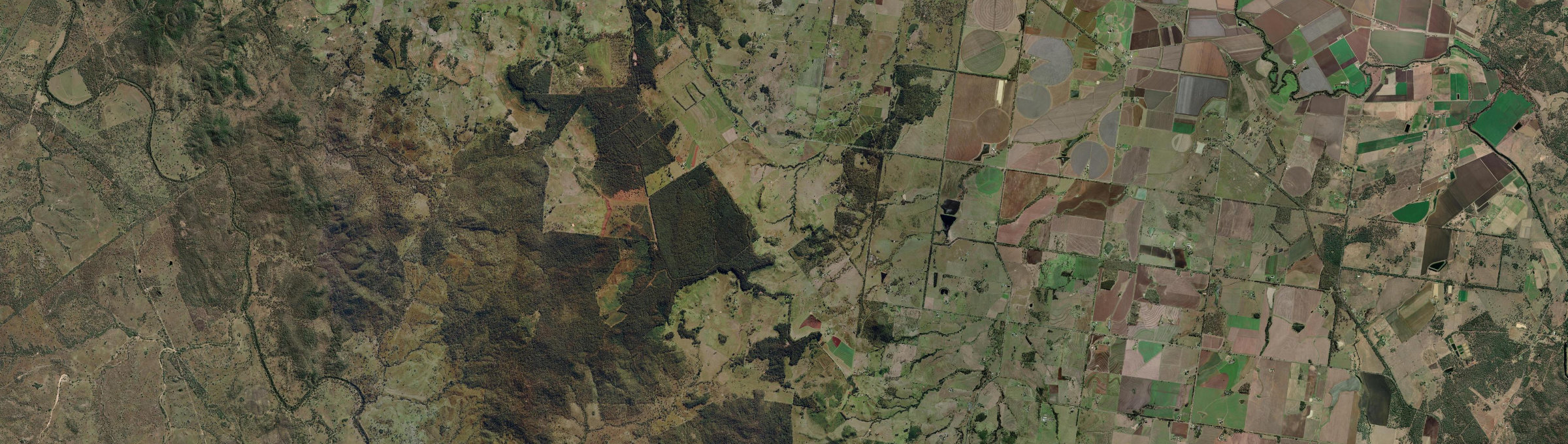 Aerial view of Mount Mceuen, QLD