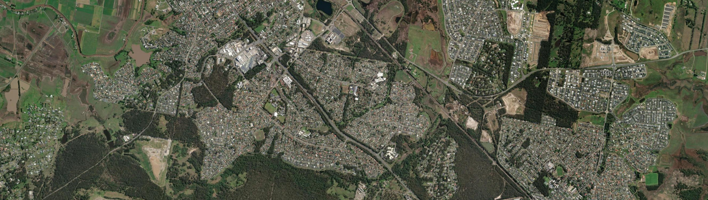 Aerial view of Metford, NSW