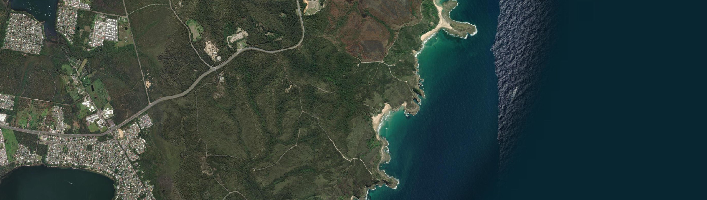 Aerial view of Frazer Park, NSW