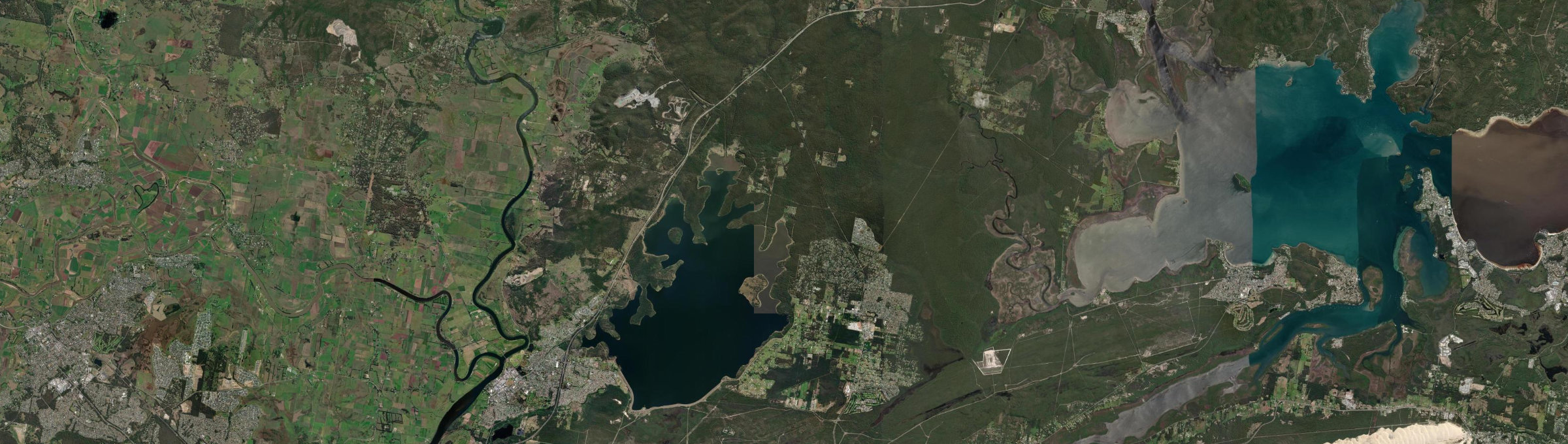 Aerial view of Ferodale, NSW