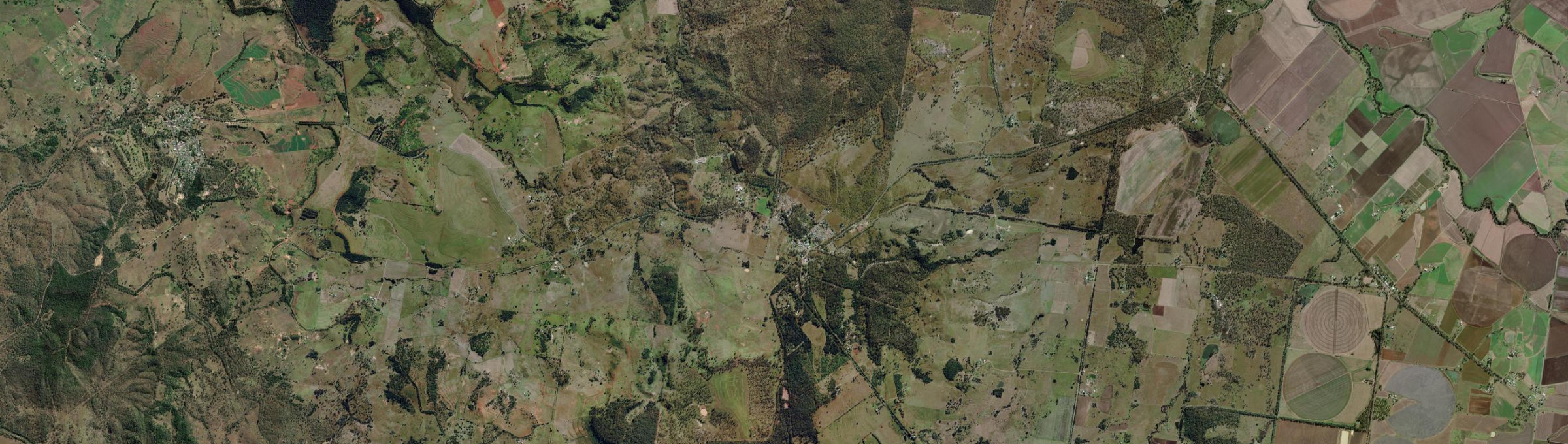 Aerial view of Hivesville, QLD