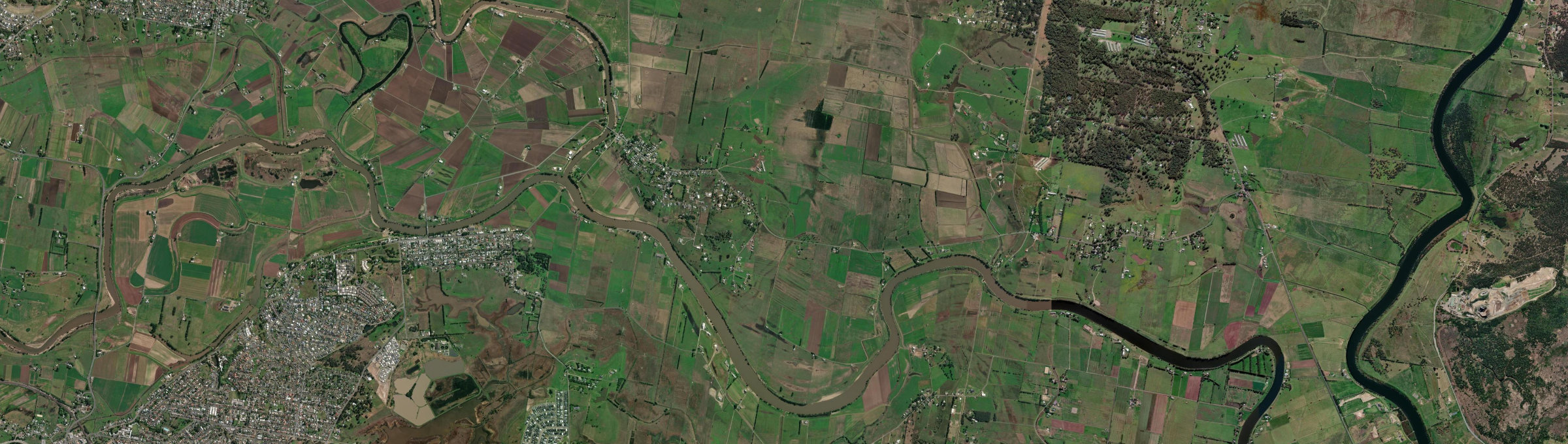 Aerial view of Hinton, NSW