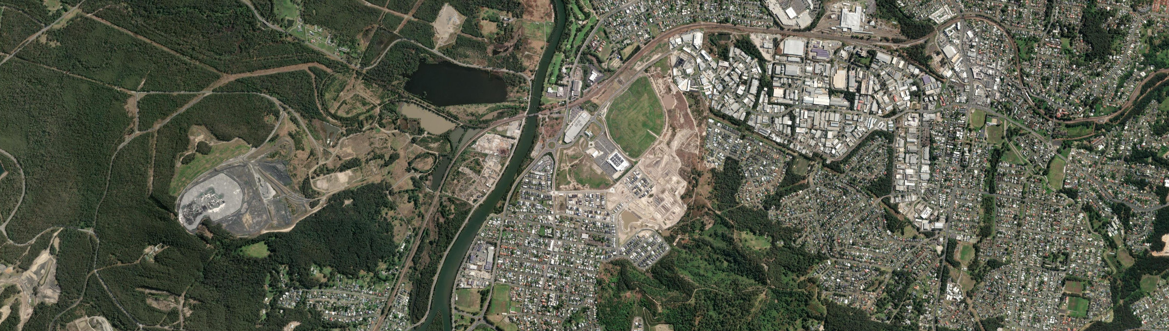 Aerial view of Boolaroo, NSW