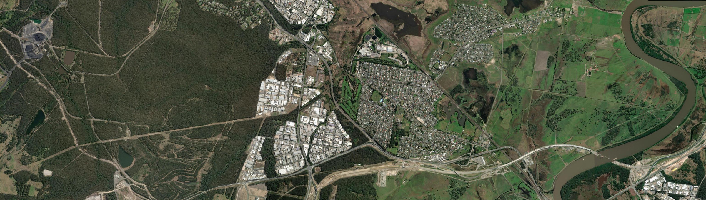 Aerial view of Beresfield, NSW