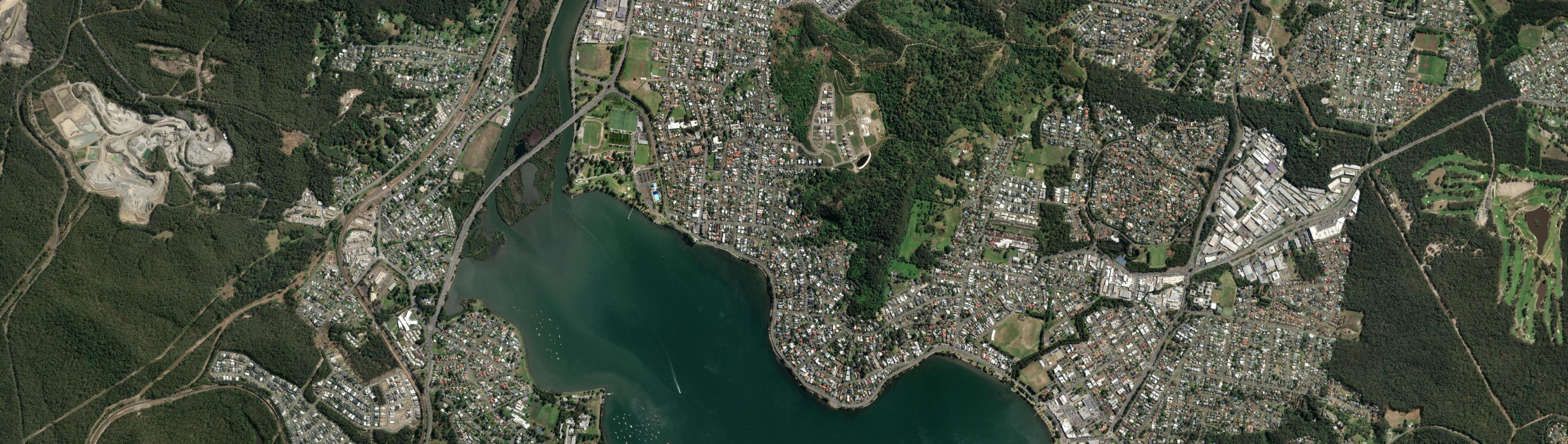 Aerial view of Speers Point, NSW
