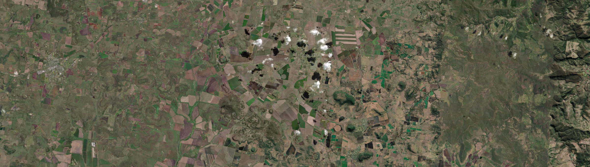 Aerial view of Cambooya, QLD