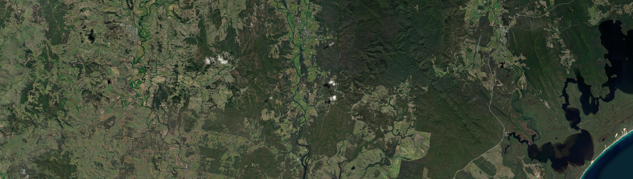 Aerial view of Booral (NSW), NSW