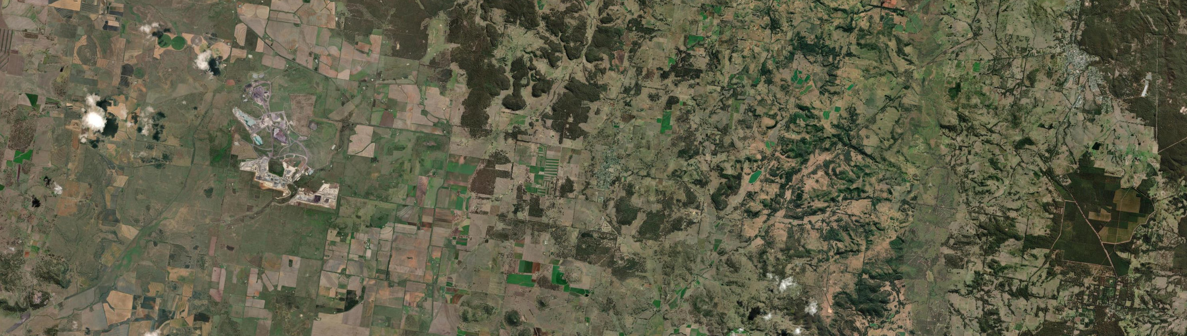 Aerial view of Goombungee, QLD