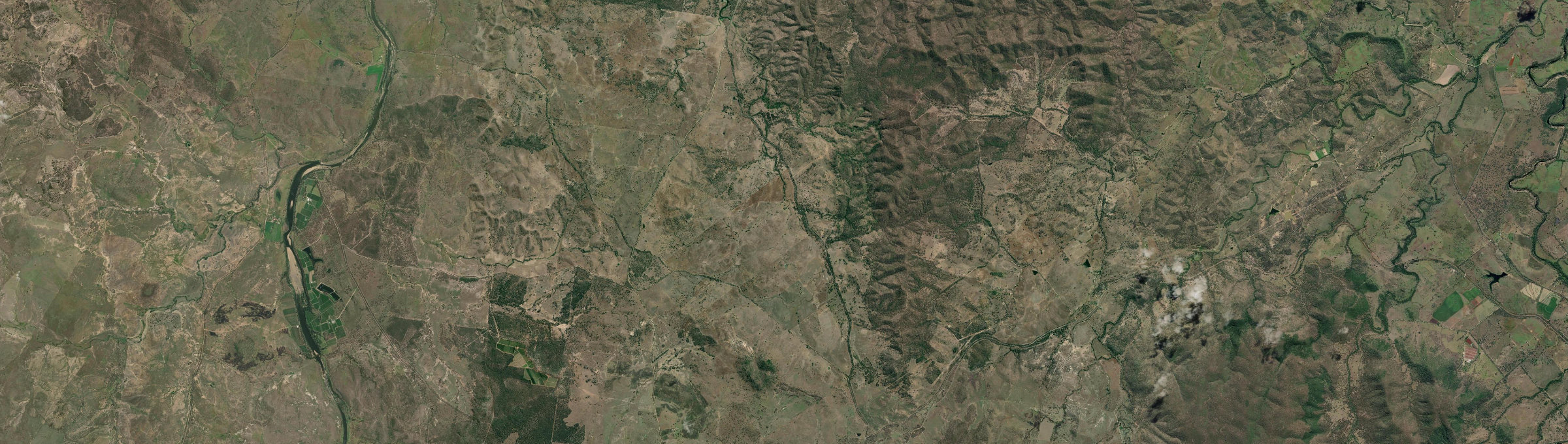 Aerial view of Mount Steadman, QLD