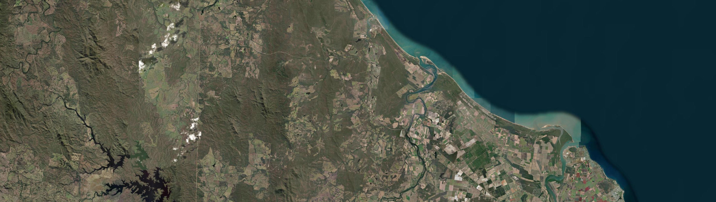 Aerial view of Yandaran, QLD