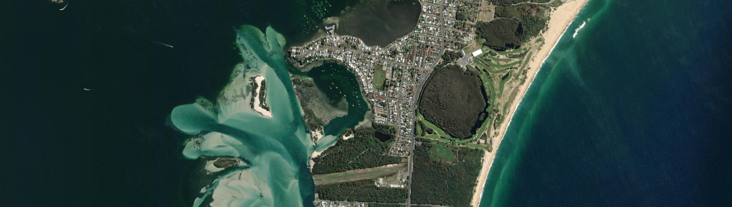 Aerial view of Marks Point, NSW