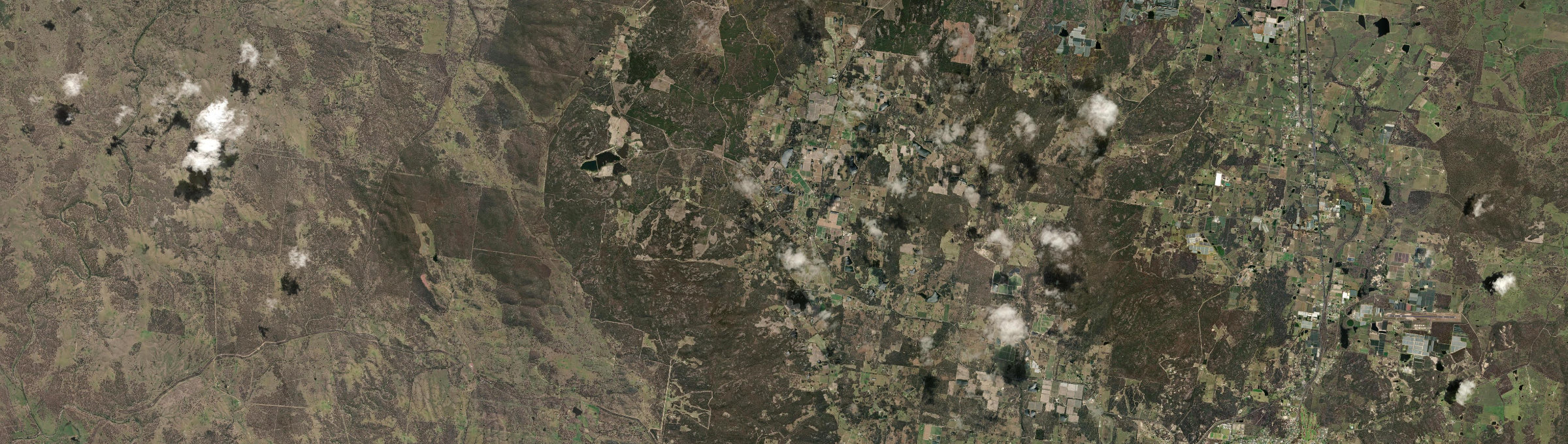 Aerial view of Amiens, QLD