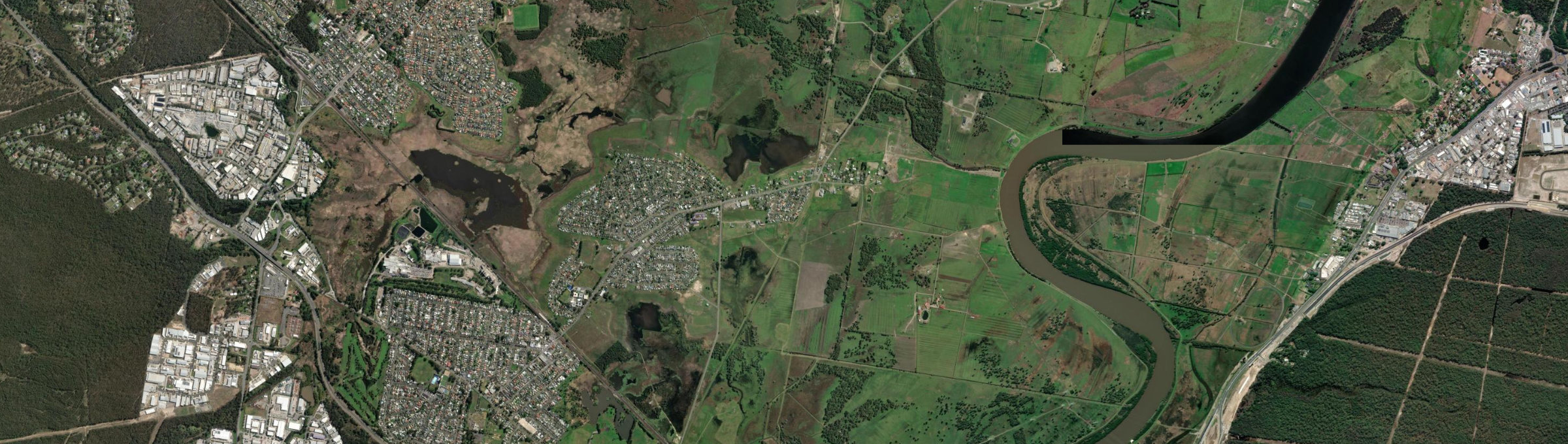 Aerial view of Woodberry, NSW