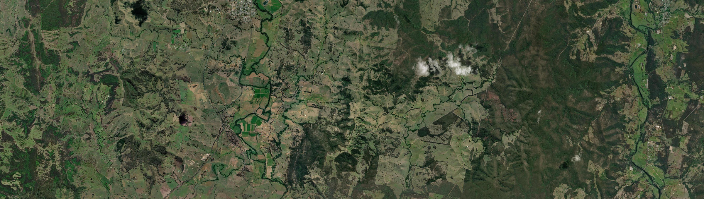 Aerial view of Flat Tops, NSW