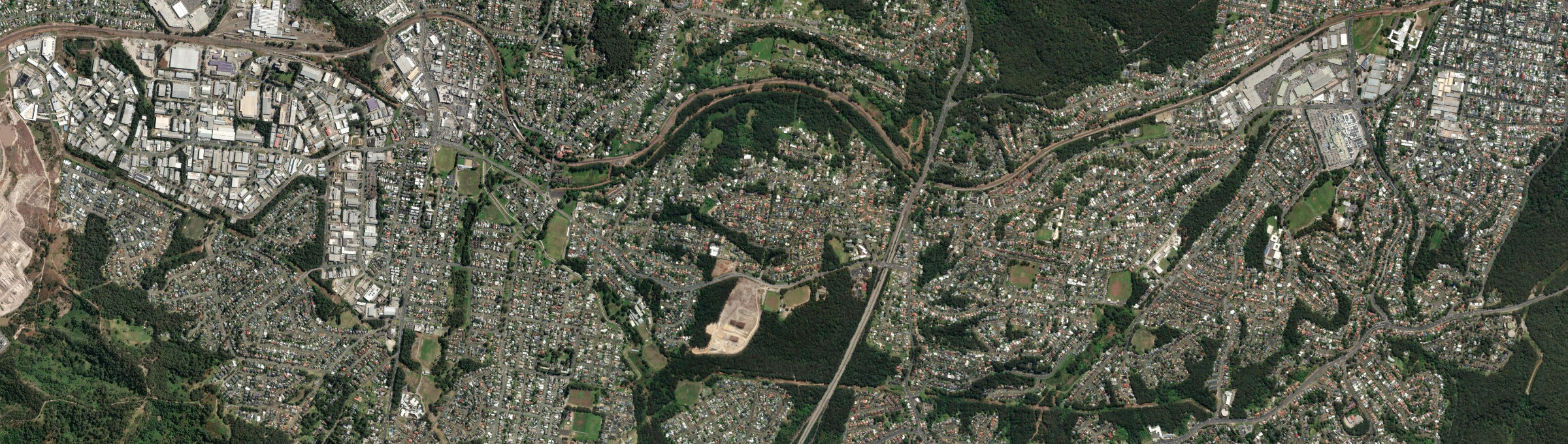 Aerial view of Garden Suburb, NSW