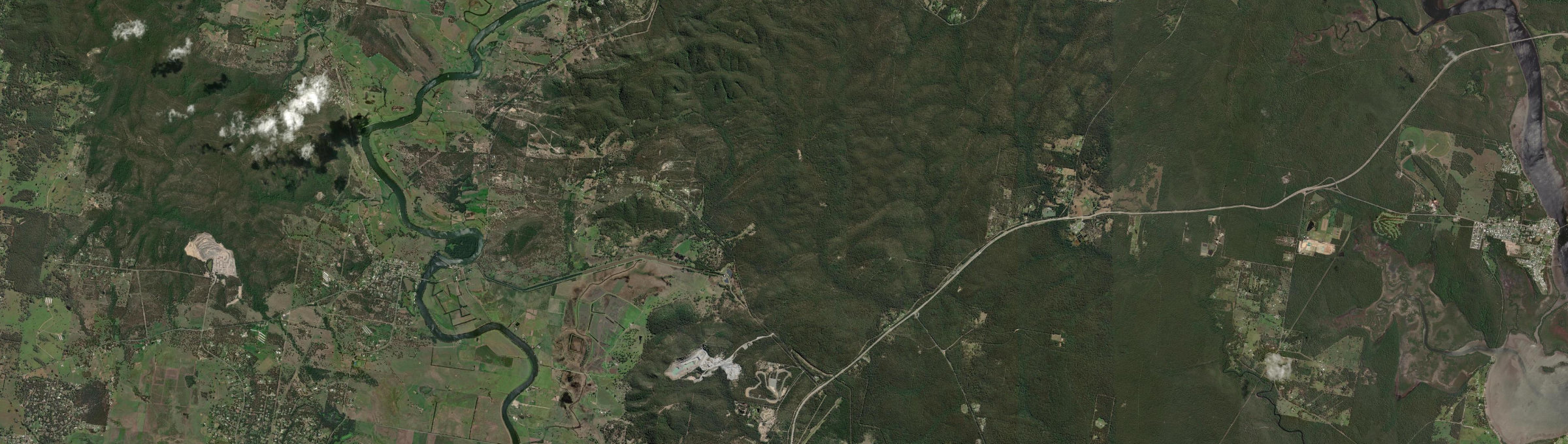 Aerial view of Balickera, NSW