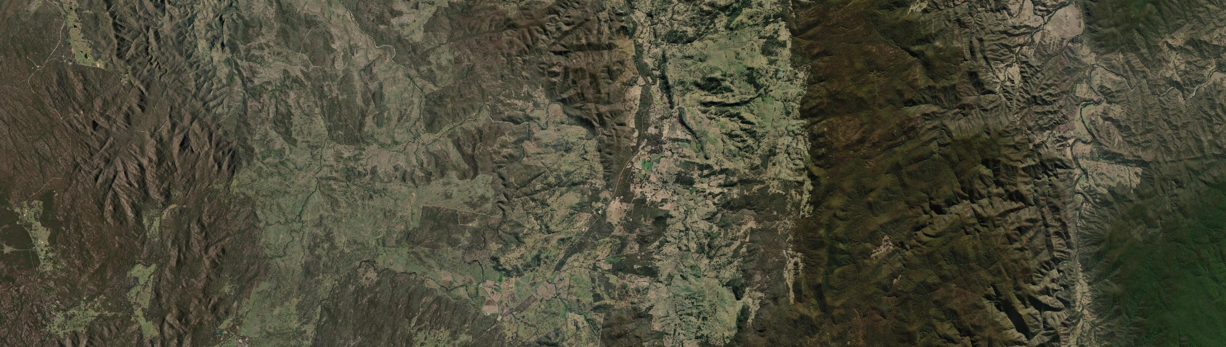 Aerial view of Sandy Flat, NSW
