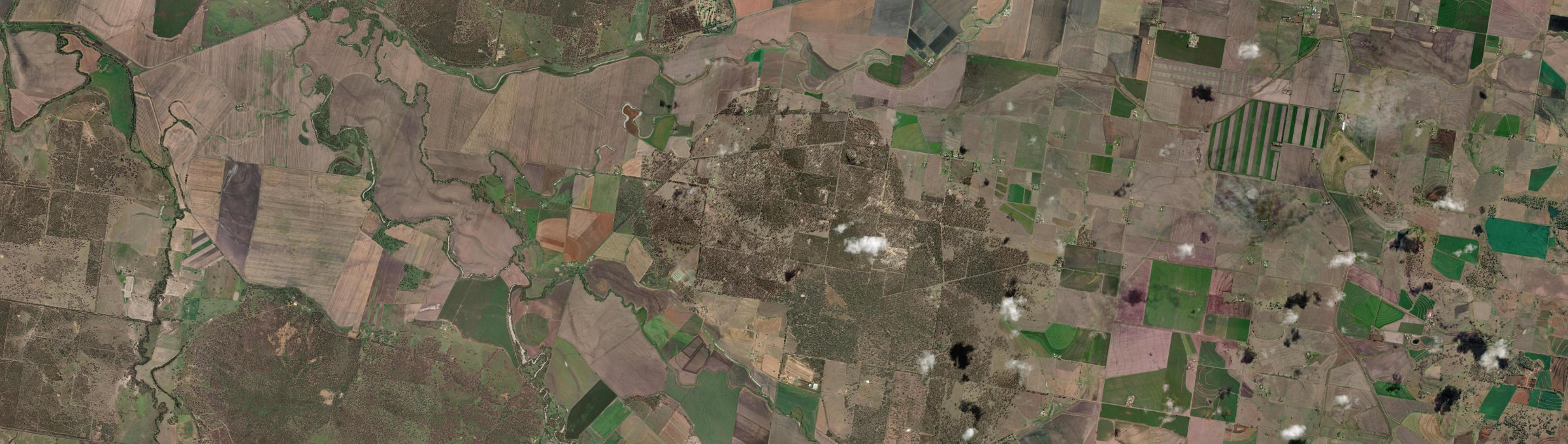 Aerial view of Sandy Camp, QLD