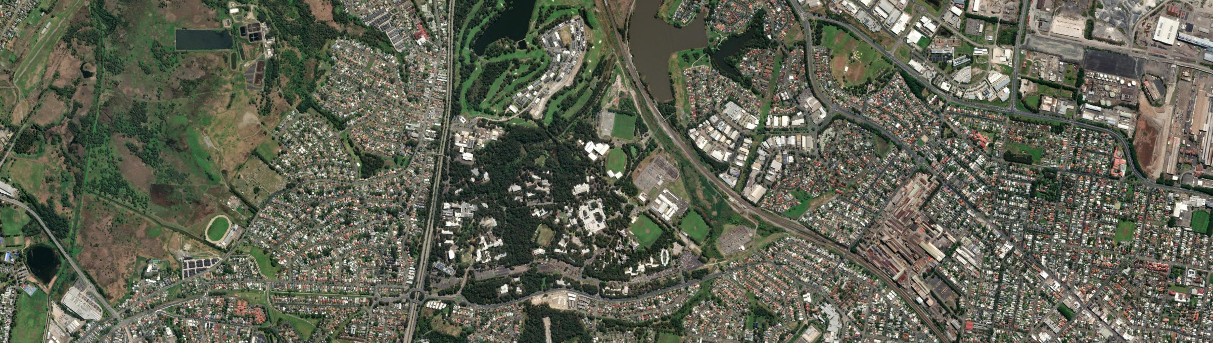 Aerial view of Callaghan, NSW