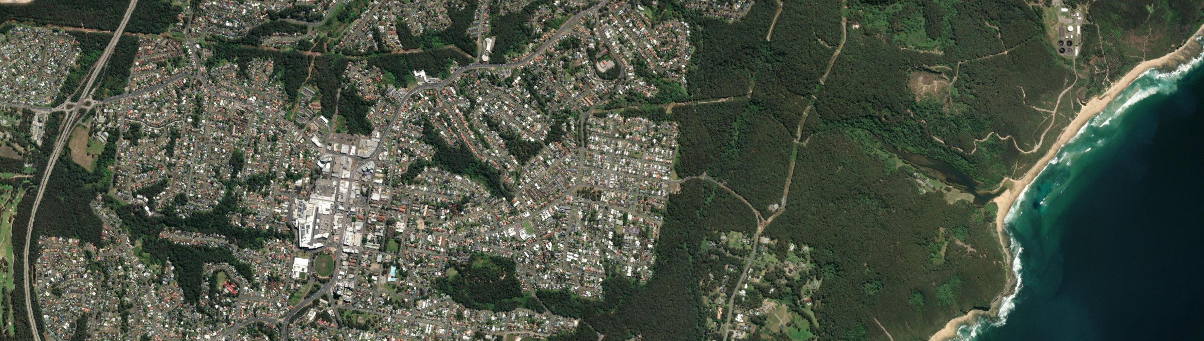 Aerial view of Kahibah, NSW