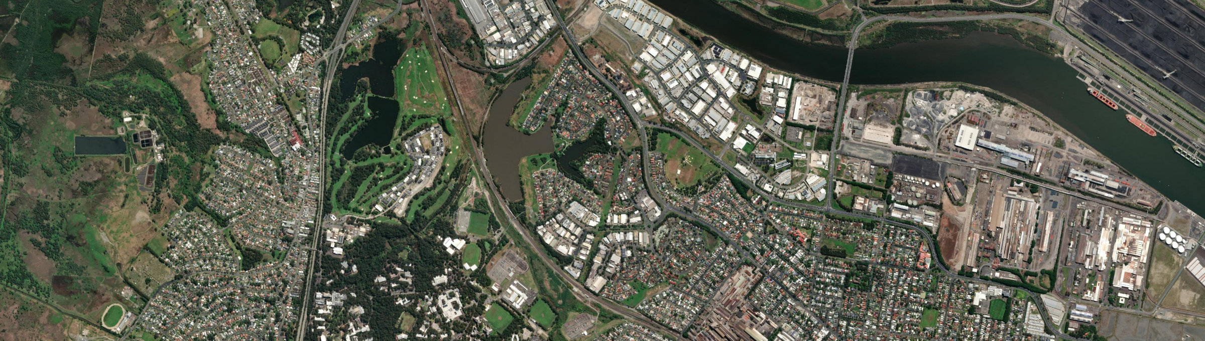 Aerial view of Warabrook, NSW