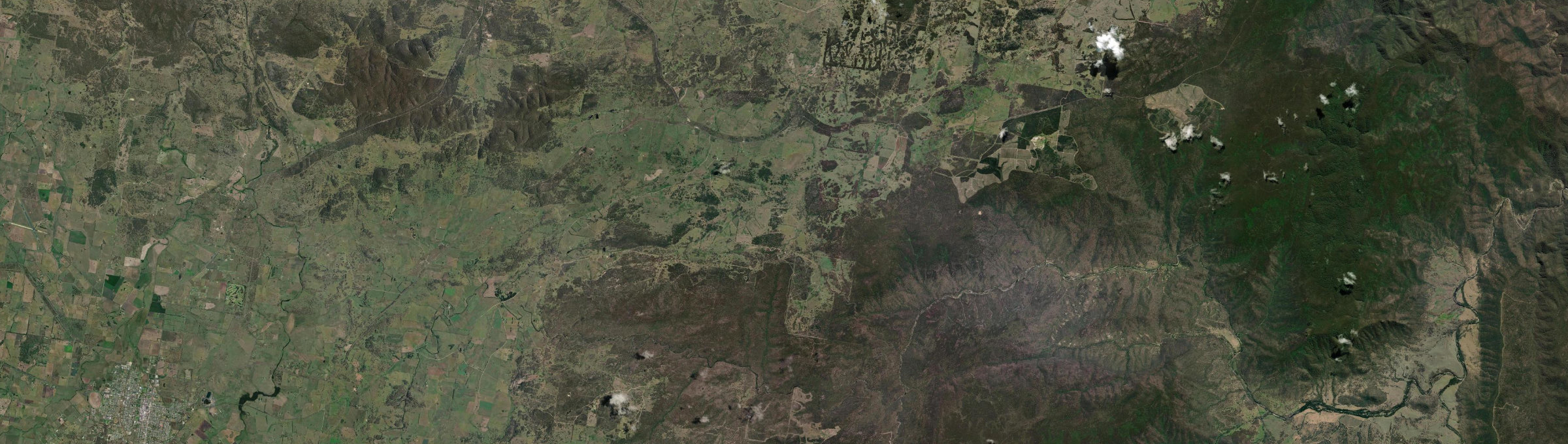 Aerial view of Bald Nob, NSW