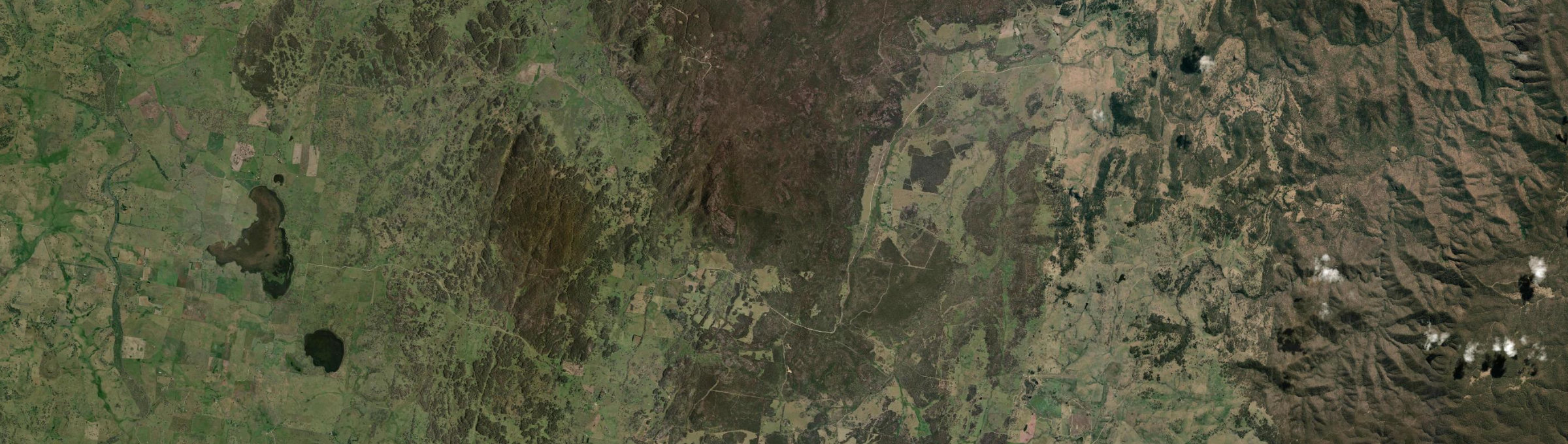 Aerial view of Backwater, NSW