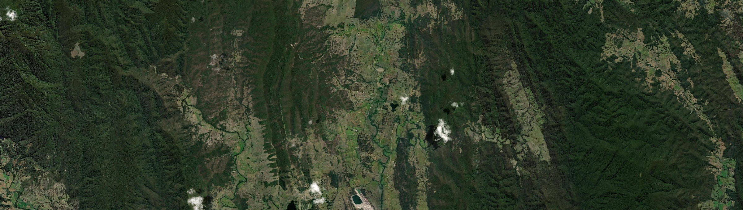Aerial view of Wards River, NSW