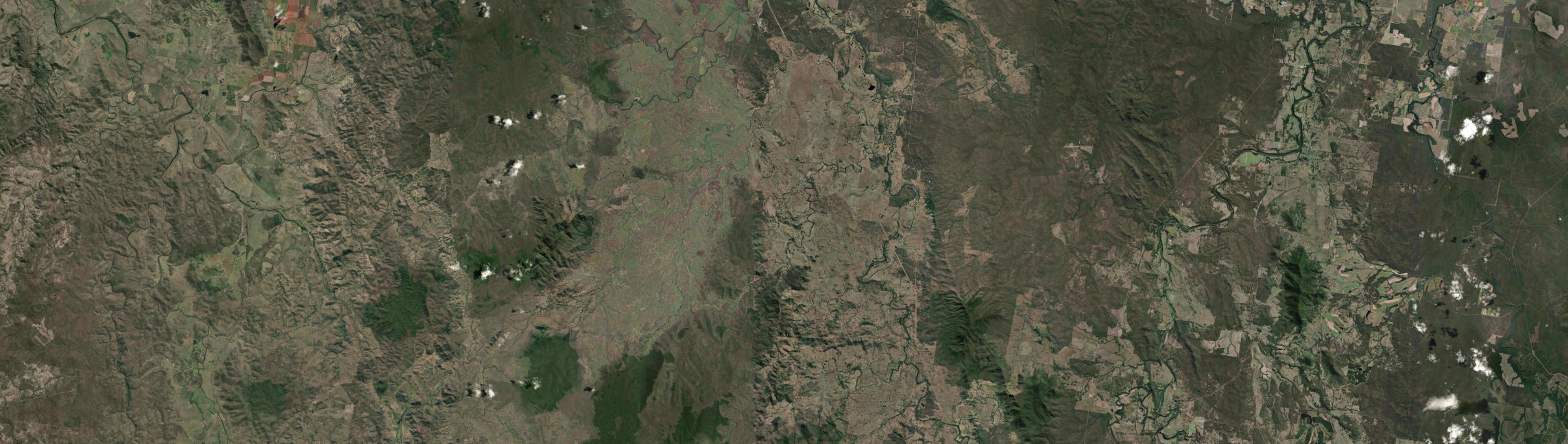 Aerial view of Gigoomgan, QLD
