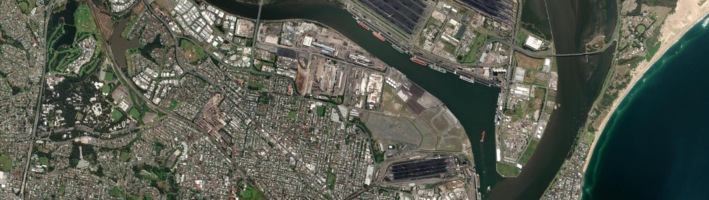 Aerial view of Mayfield North, NSW