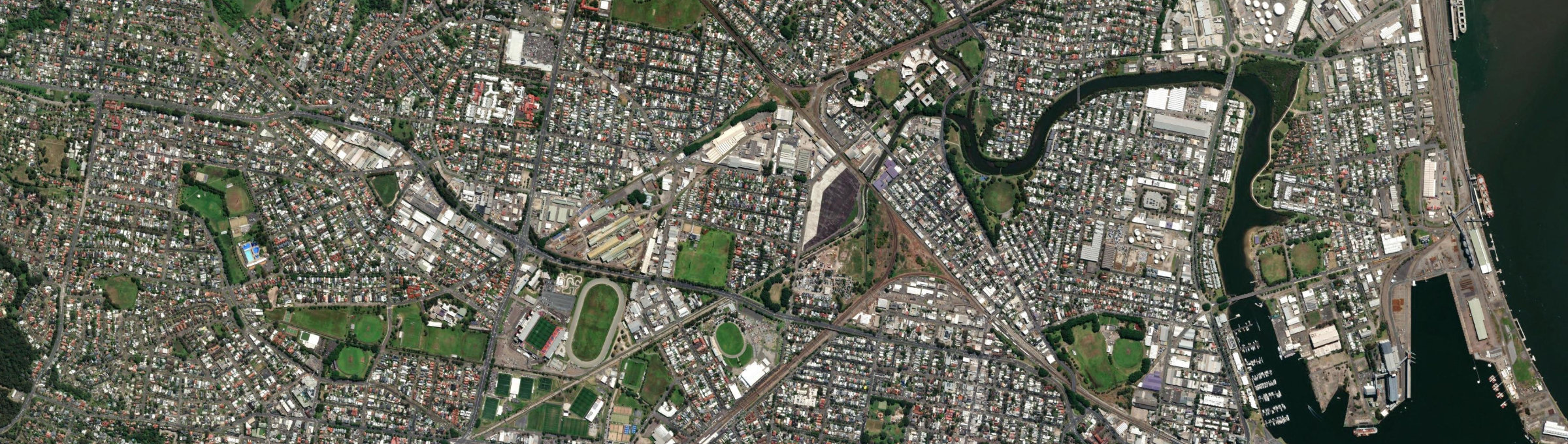 Aerial view of Hamilton North, NSW